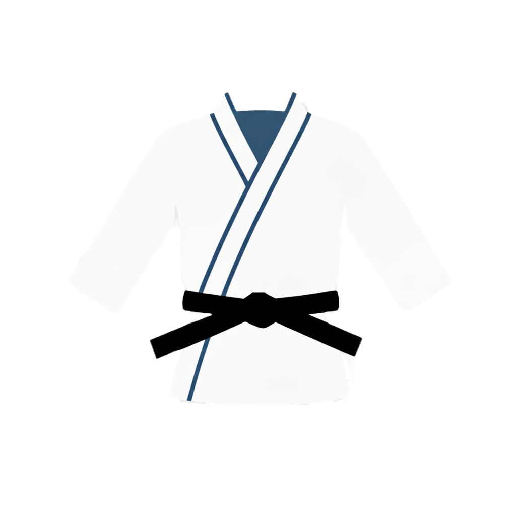 JiuJitsu Planner Logo - BJJ Gi with Black Belt